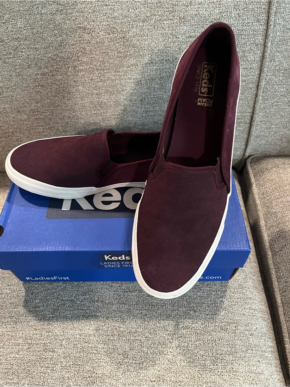 Keds Suede Double Decker Suede Slip on Sneakers